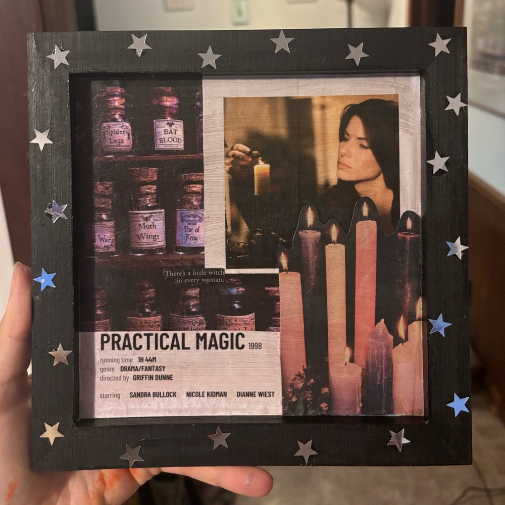 Practical magic wall art collage 8x8